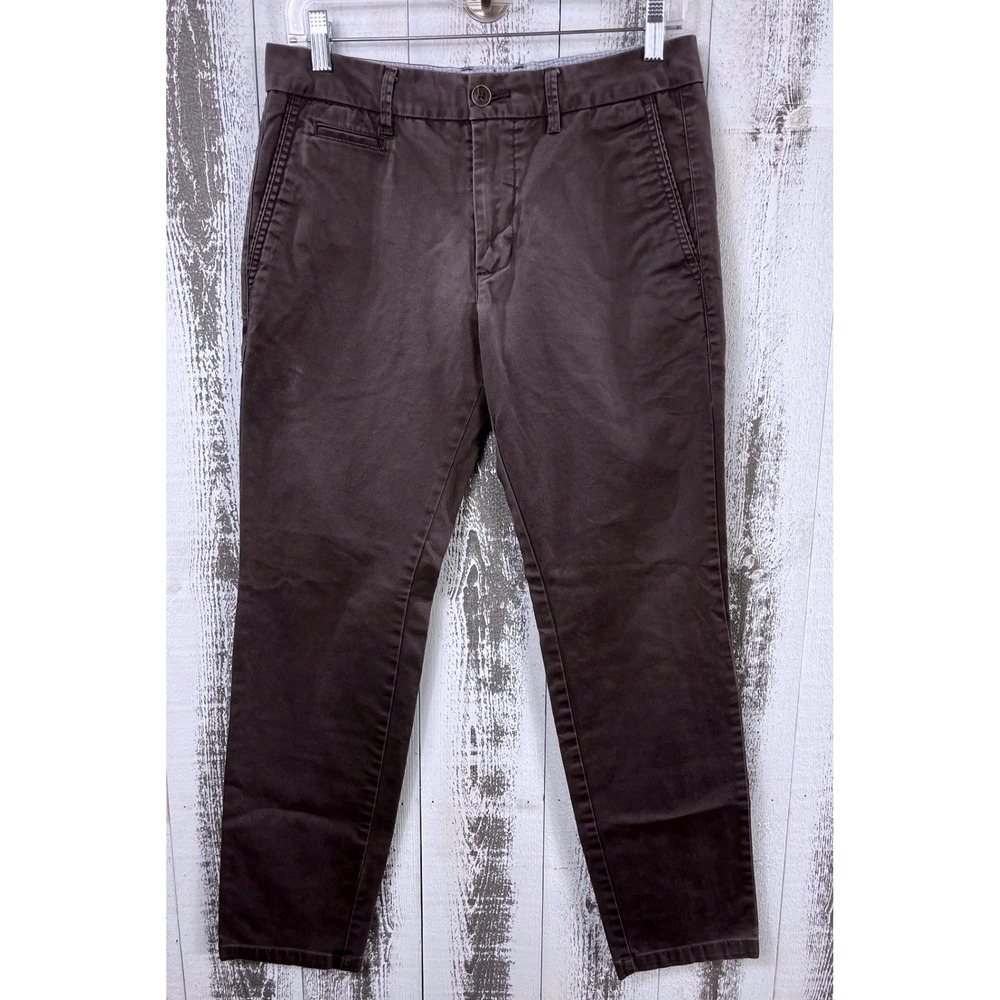 Perk Slim Fit Stretch Chino Pants Brown 30x30 Cotton‎ Blend Casual Mens